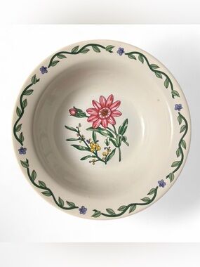 Vintage International Tableworks Terrace Blossoms Soup / Cereal Bowl 6.75"